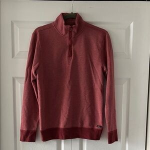 Faherty Men's Half-Zip Sweater in Rose